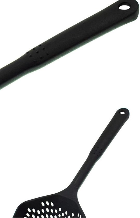 Schep Vergiet - Afvoer Zeef - Eten Koken - Lange Steel - 345 cm - Wit — afbeelding 3