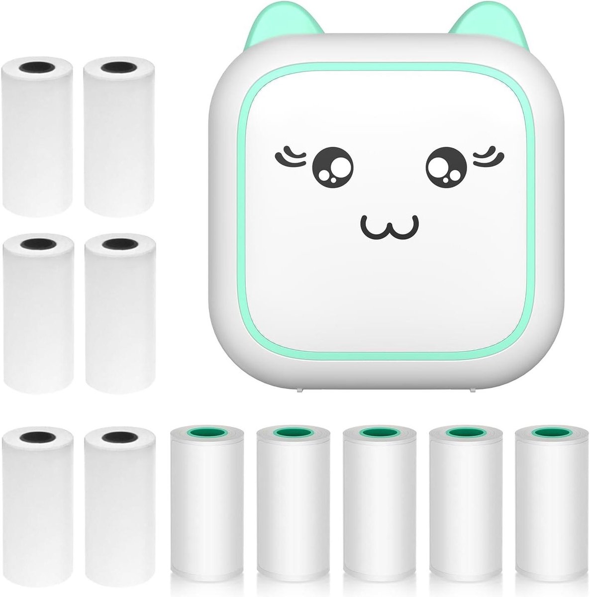 Mini Printer - Draagbare Printer - Direct Printen - Inkless Technologie - 57 mm Papierbreedte - Groen