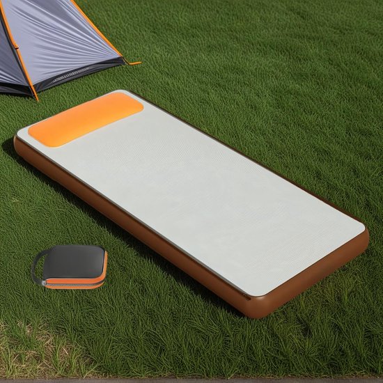 Zelfopblaasbaar Slaapmat - Kampeermatras Opvouwbaar - Outdoor Avontuur - 15cm Dikke Isolatie - 200x60 cm - Enkel — afbeelding 3