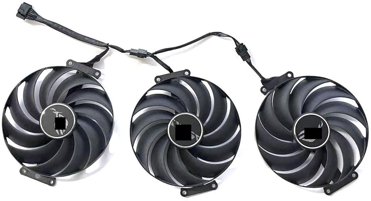 Grafische kaart ventilator - Koeler component - Hardware koelen - Efficiënte warmteafvoer - 98x98x15 mm - Zwart