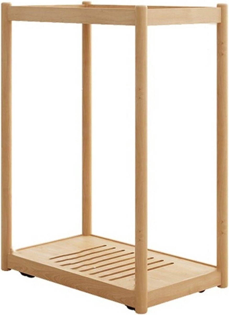Computerhouder - PC standaard - Opslag en organisatie - Tweelaags ontwerp - Tot 75 cm - Naturel