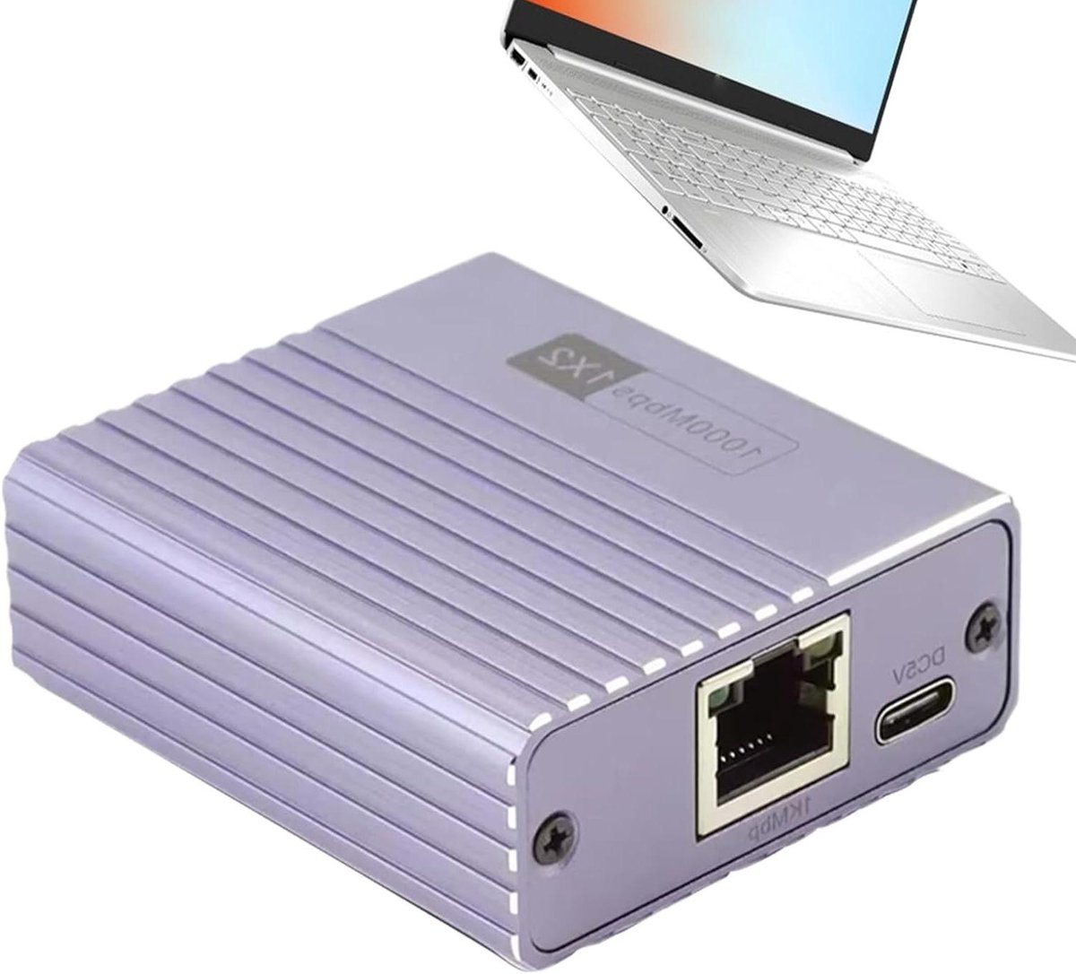 Netwerk Splitter - Ethernet Adapter - Netwerk Uitbreiding - Plug en Play - 1 naar 4 Poorten - Paars