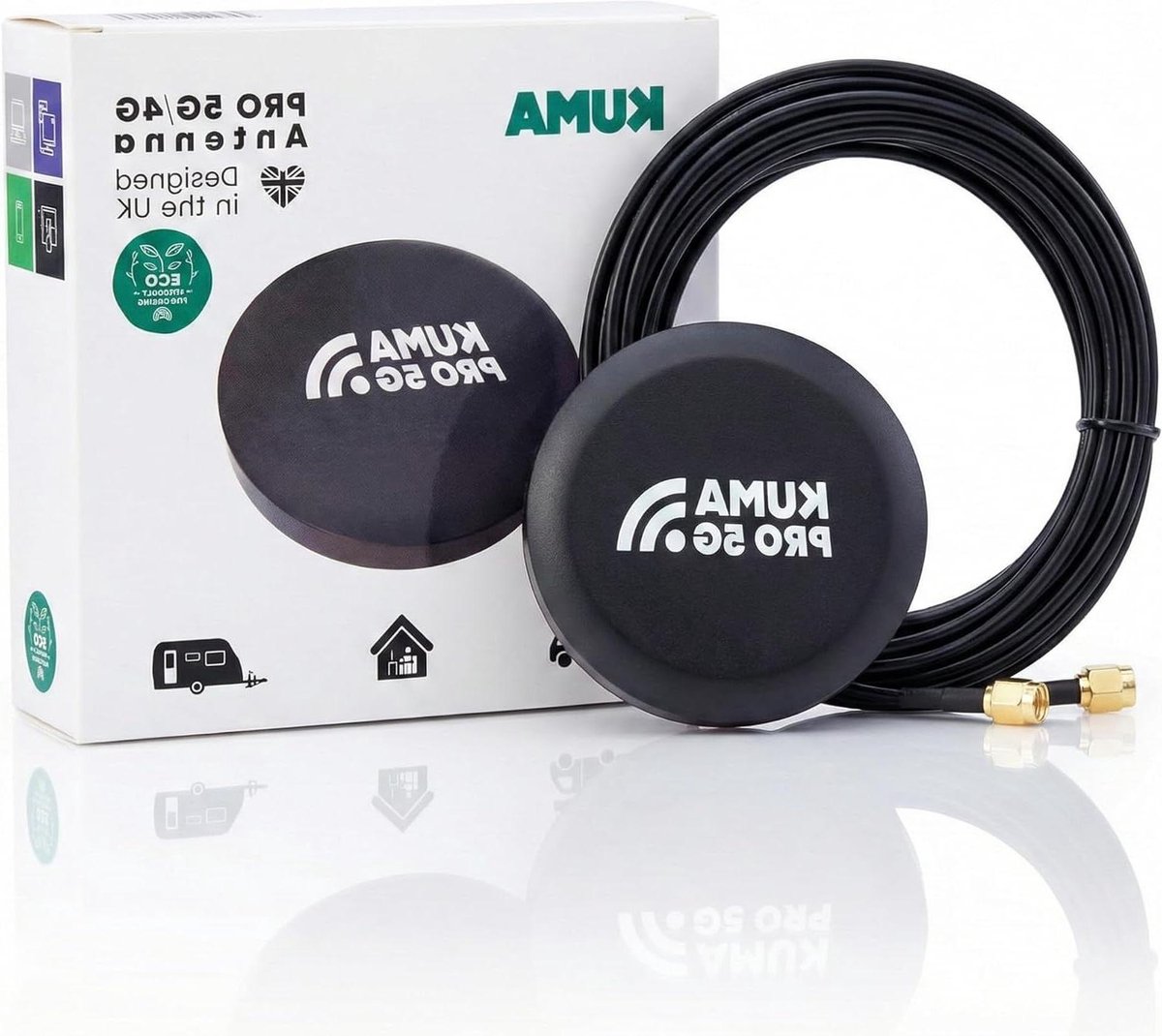 4G Antenne - Signaal Versterker - Mobiel Internet - Waterdicht Dakmontage - 3 dBi High Gain - Zwart