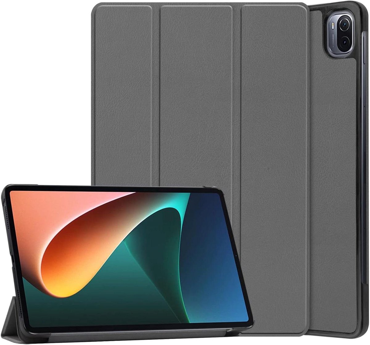 iPad mini hoesje - Beschermhoes tablet - Dagelijks gebruik - Automatisch slaap/wake - Ultra licht - Grijs