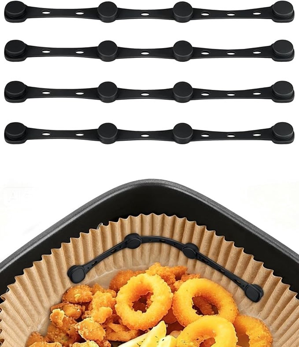Siliconen magneten voor airfryer bakpapier, 4 stuks, hittebestendig