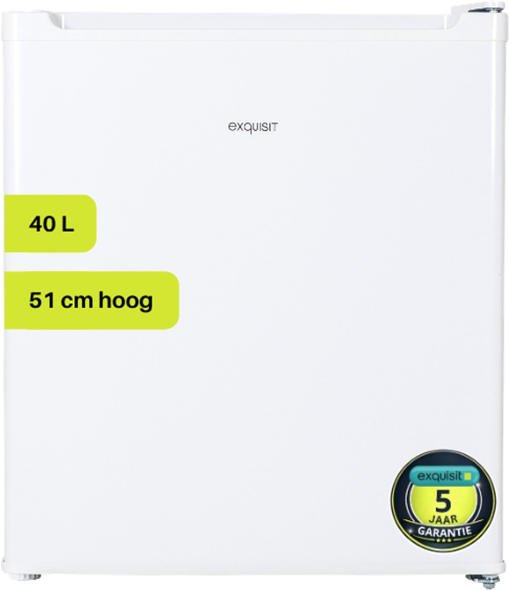 Bol.com Exquisit KB05-V-040EW - Mini koelkast - Vrijstaand - 5 Jaar Garantie - 40 Liter - Wit aanbieding