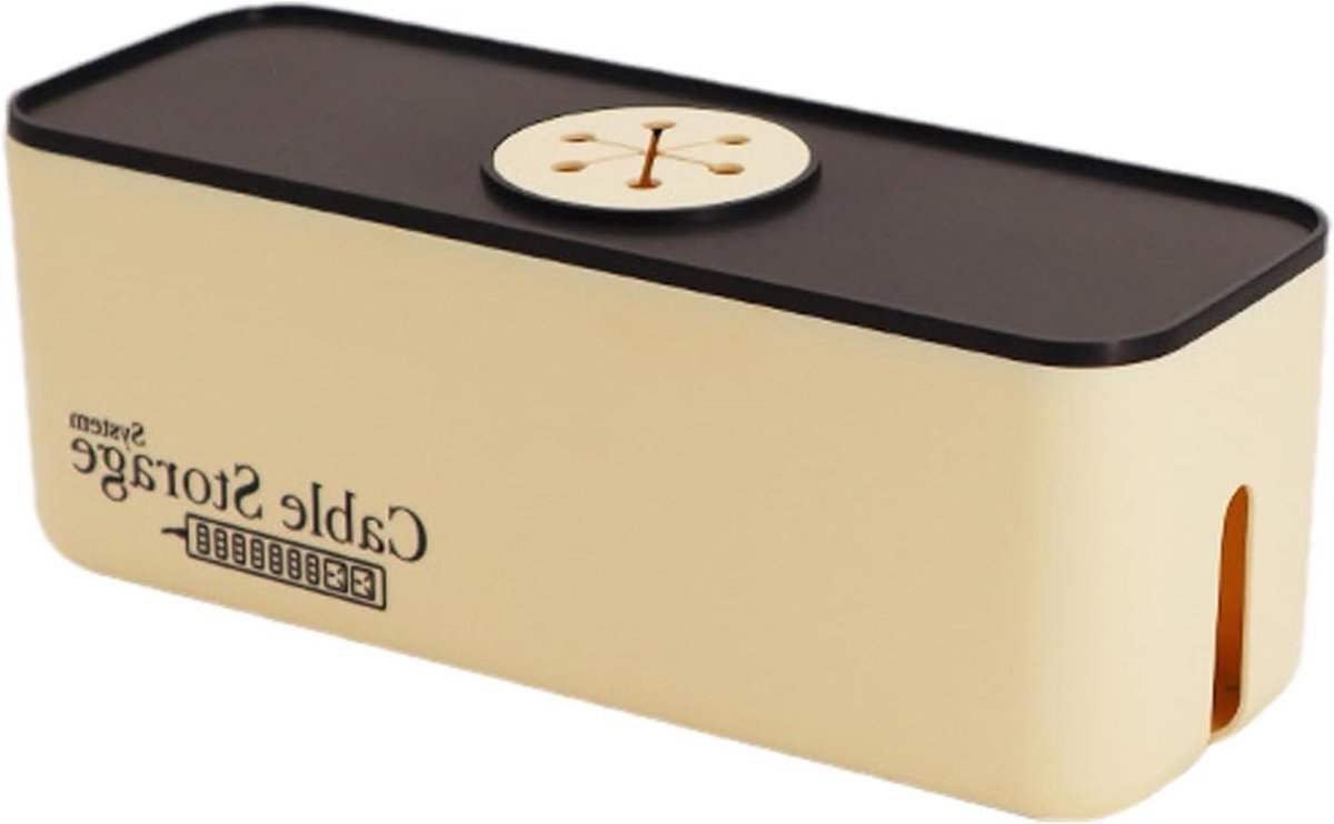 Kabel Organizer - Laadstation Houder - Bureau Ordenen - Antislip Ontwerp - 31 cm - Zwart Wit