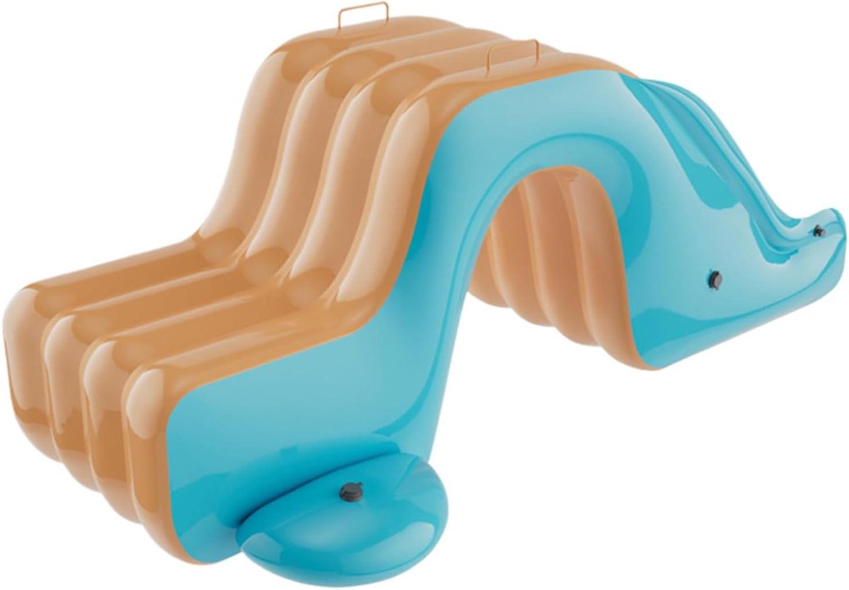 Opblaasbare Zwembadglijbaan - Waterglijbaan Tuin - Waterspeelplezier - Splintervrije Randen - 175 x 105 x 75 cm - Oranje