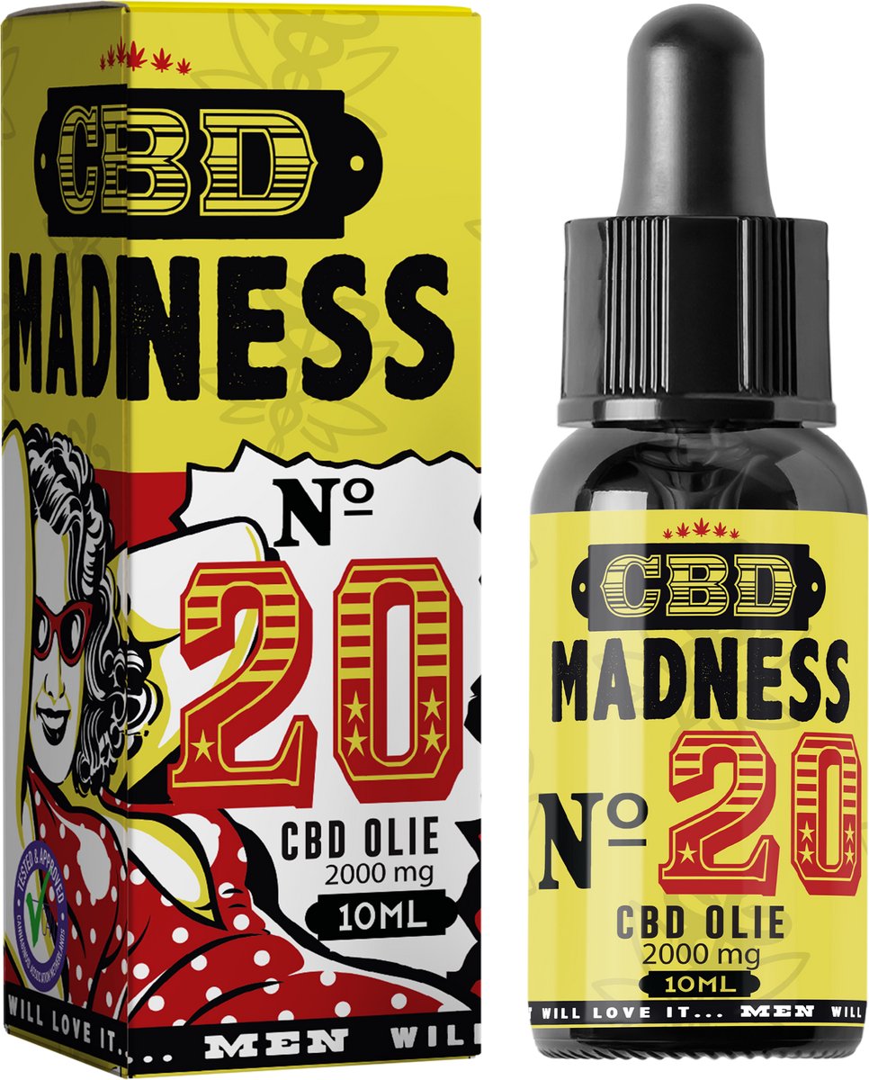 CBD Madness Oil – No. 20 – 2000mg CBD (20%) | 10ml