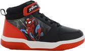 Spiderman - Schoenen voor jongens met lichtjes - Sneakers voor kinderen met klittenband - Hoge lichtgevende kindersneaker - Maat 25 - Zwart