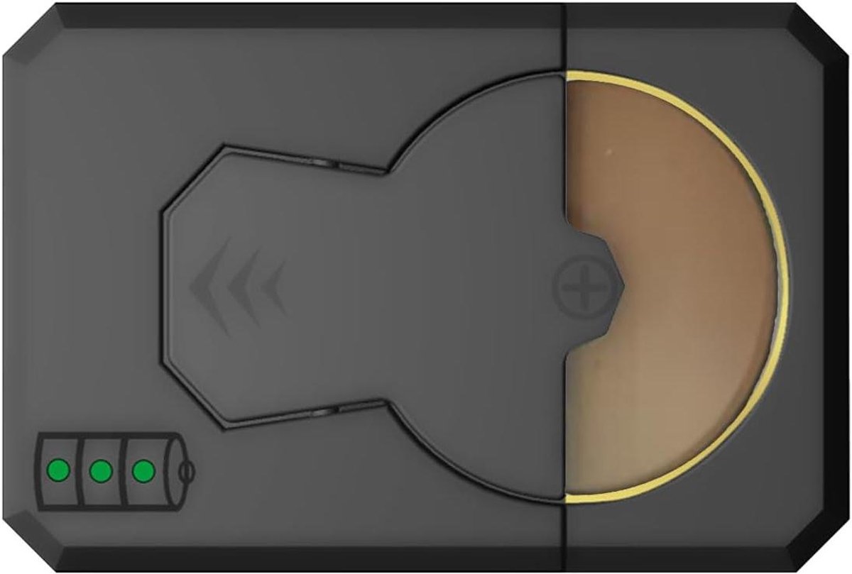 Batterij Oplader - Knop Cel Dock - Batterijen Opladen - Brede Compatibiliteit - Compact Ontwerp - Zwart