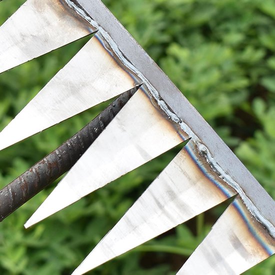 Tuinhark Metaal - Onkruid hark - Tuinonderhoud - Tanden van koolstofstaal van Merkloos	 — afbeelding 2