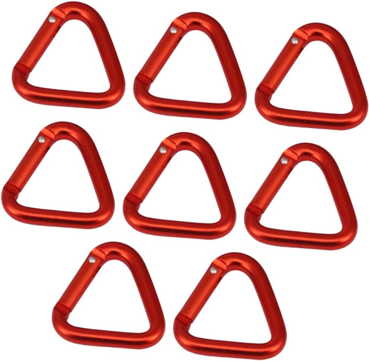 Karabijn Haken - Sleutelhangers Clips - Outdoor Activiteiten - Lichtgewicht Aluminium - 8 Stuks - Diverse Kleuren