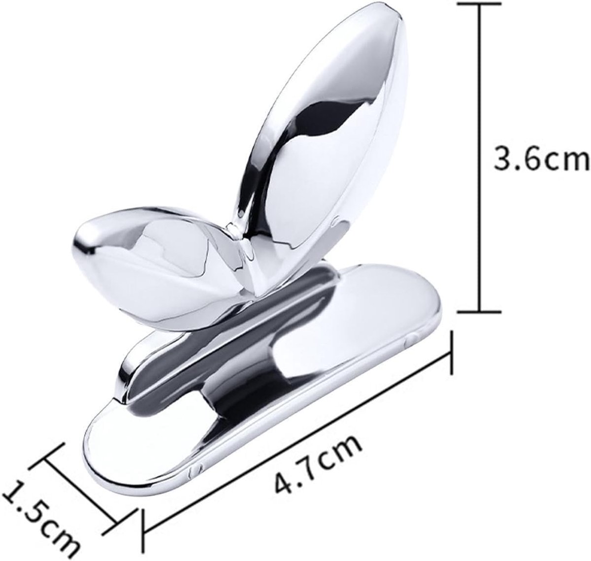 Toiletbrilhouder - Toiletbrilhendel - Hygiënisch Gebruik - Zelfklevende Achterkant - 5 x 5 x 5 cm - Grijs