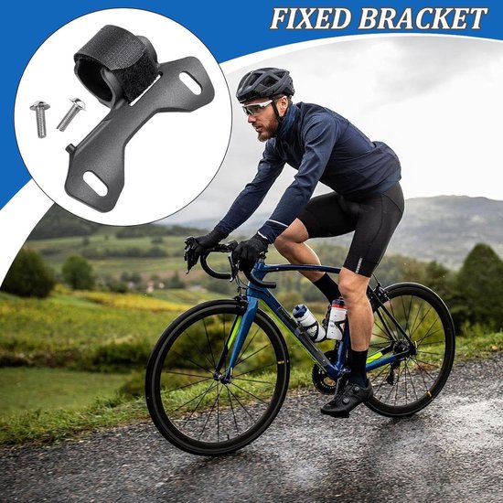 Fietspomphouder - Pomphouder Clip - Veilig Fietsen - Stevige Frameklem - 65 cm - Zwart — afbeelding 3