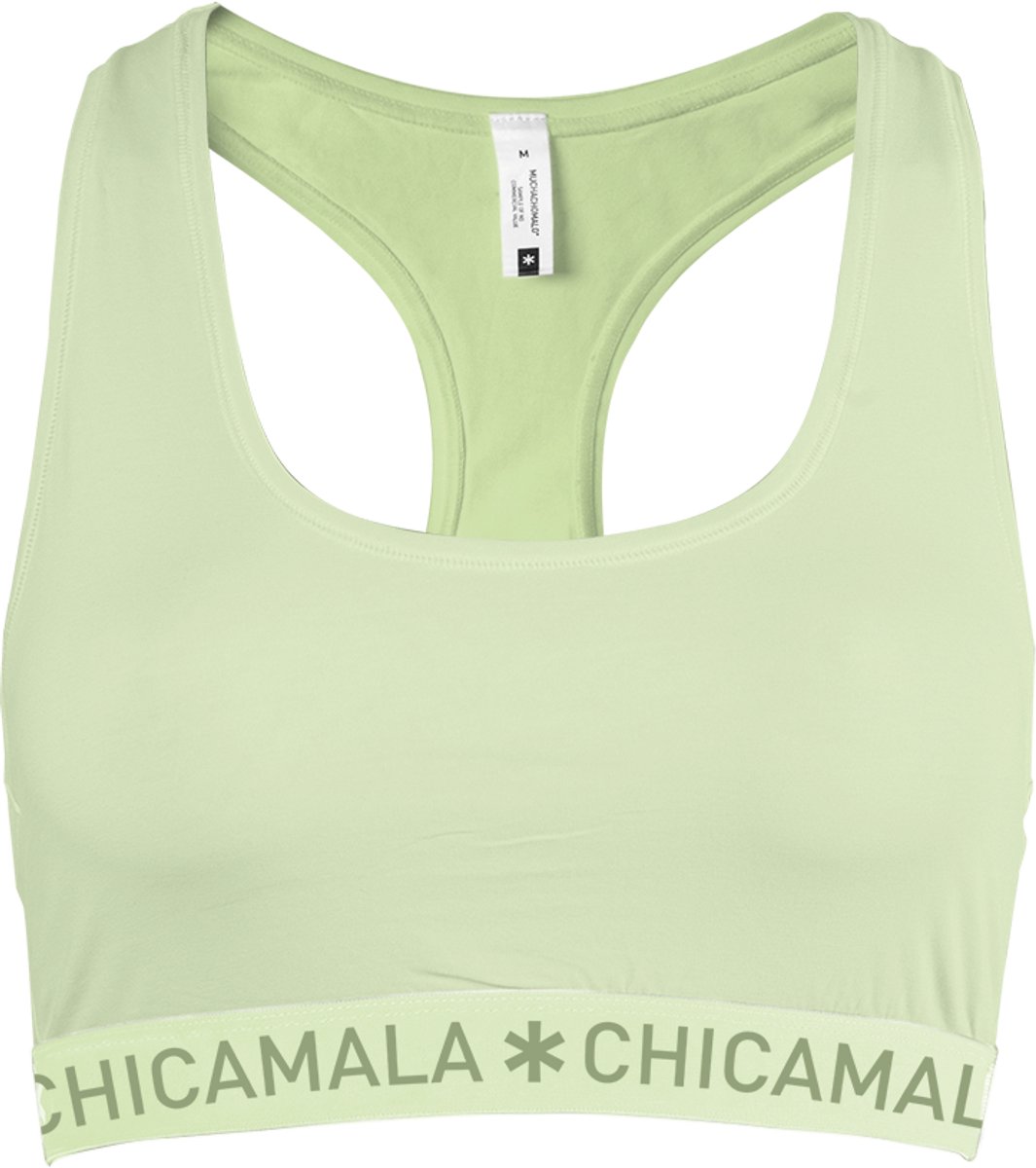Chicamala Dames BH – 1 Pack – 95% Katoen – Ademend – Onderbroeken Dames – Racerback Top – Normale Lengte Geel