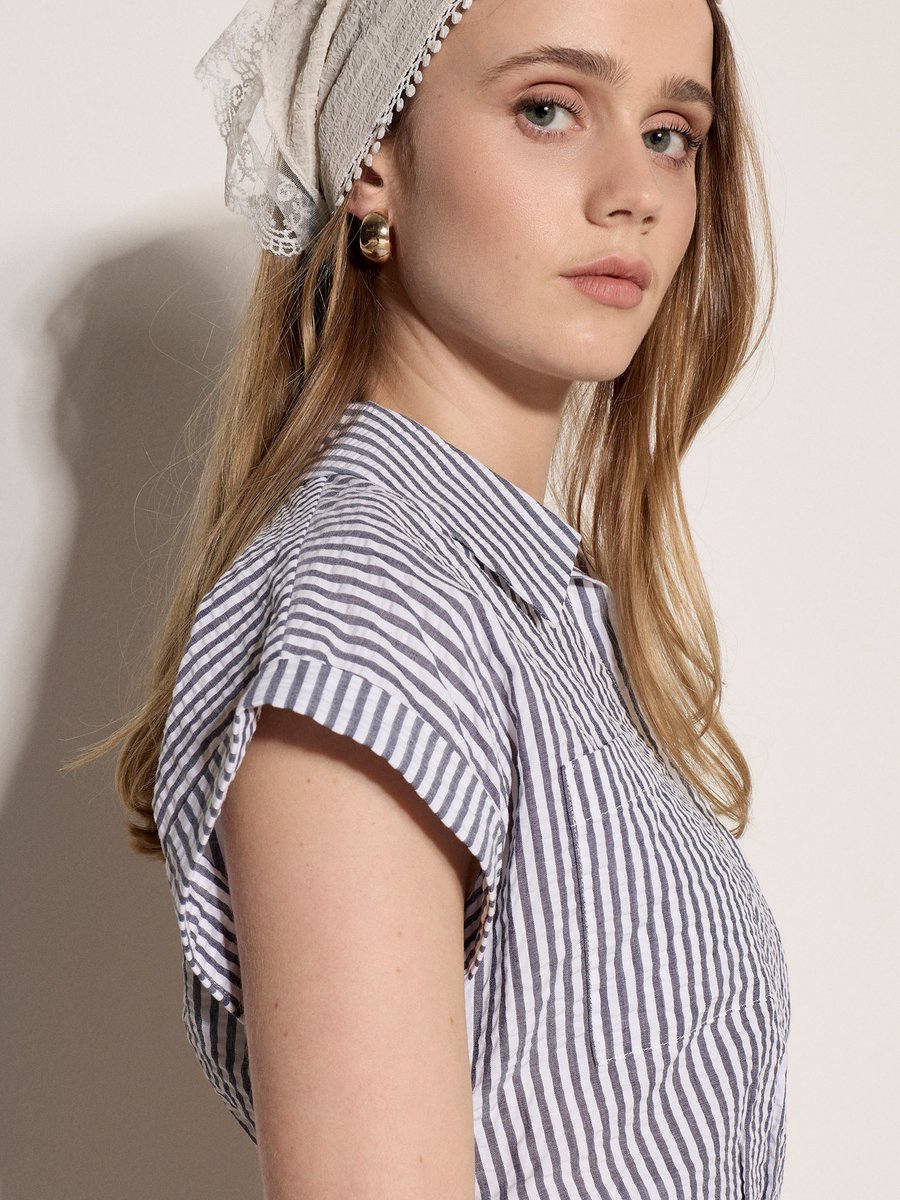 Crop top met strepen