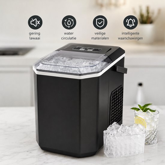 Sello! ijsblokjesmachine - ijsmaker - supersnel - draaggreep - verschillende ijsformaten - energiezuinig - zelfreinigend — afbeelding 2
