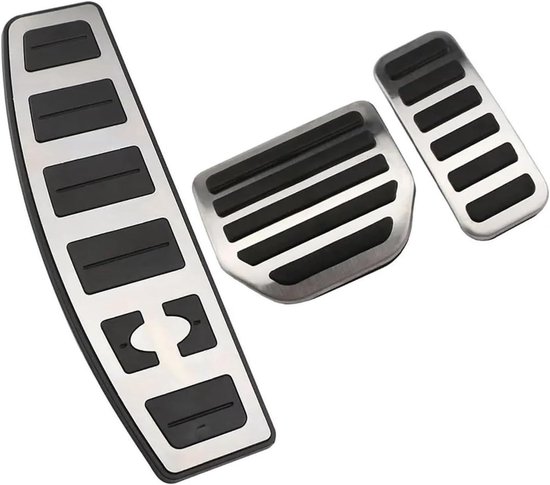 Pedaalkappen Auto - Rem Gas - Verbeter Rijervaring - Antislip Rubber - 1 Stuk - Zilver — afbeelding 5