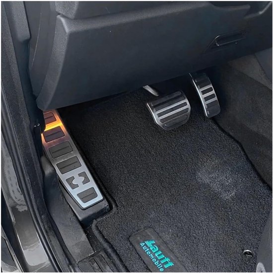 Pedaalkappen Auto - Rem Gas - Verbeter Rijervaring - Antislip Rubber - 1 Stuk - Zilver — afbeelding 2