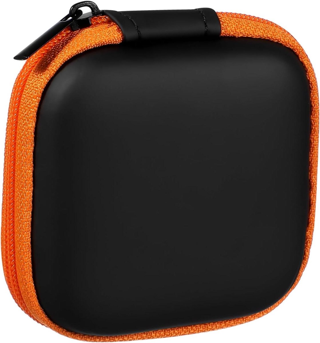 Draagbare Opbergcase Oranje voor Oortjes en Kleine Accessoires
