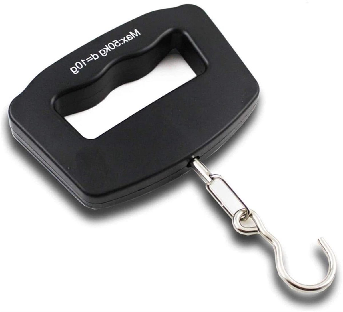 Digitale Weegschaal - Mini Haakweegschaal - Bagage Wegen - Hoge Capaciteit - 50 kg - Zwart