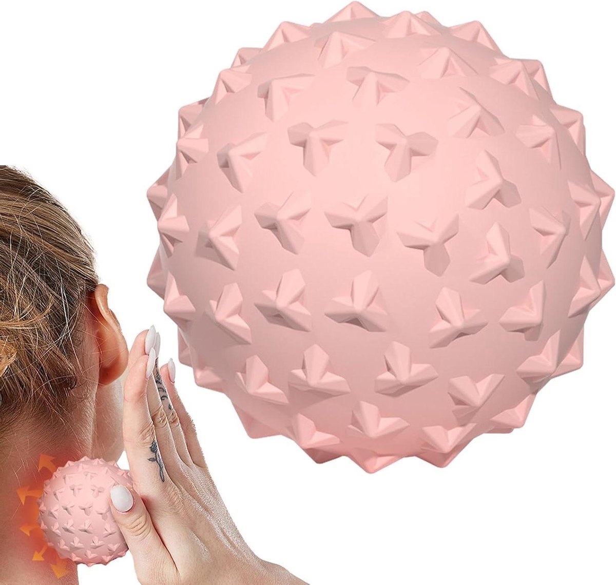 Massagebal - Spierroller - Spierontspanning - Prikkelende Stimulatie - 4.5 cm Diameter - Zwart