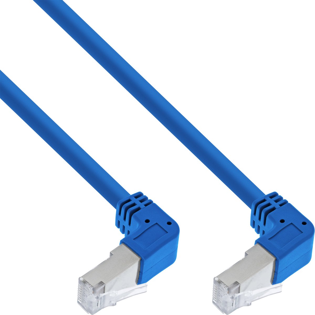 e two side down angled, S/FTP, Cat.6, 250MHz, PVC, 1.60m