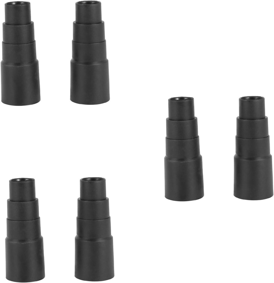 Universele Adapter Set - Stofzuiger Mondstuk - Stofvrij Werken - Op Maat Te Knippen - 6 Stuks - Zwart
