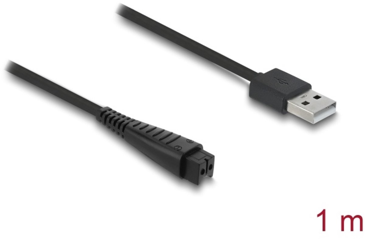DeLOCK 90984 electriciteitssnoer Zwart 1,5 m USB A 2-pin