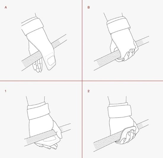 Gewichthef Handschoenen - Trainings Wanten - Krachttraining Gym - Verstelbaar Klittenband - Universele Maat - Grijs — afbeelding 4