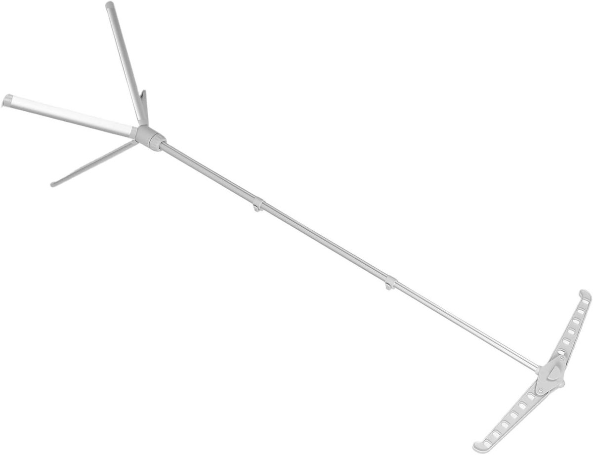 Stoomstrijkstandaard - Kledingrek - Kleding Kreukvrij - Draaibare Hanger - 147 x 55 cm - Grijs