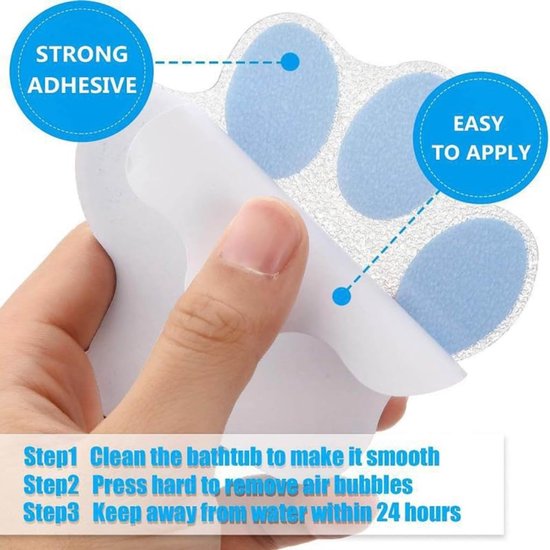 Badstickers Antislip - Veiligheid Stickers - Veilige Douche - Milieuvriendelijk PEVA - 8 en 11 cm - Blauw Paars Bruin — afbeelding 3