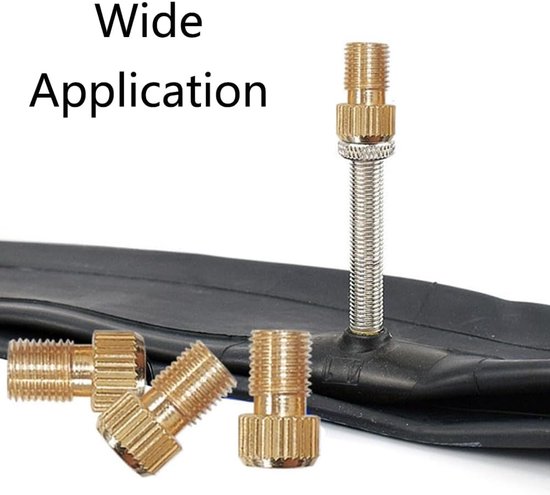 Ventiel Adapters - Presta Schrader - Banden Oppompen - Goede Afdichting - 5 Stuks - Diamant Grid — afbeelding 3