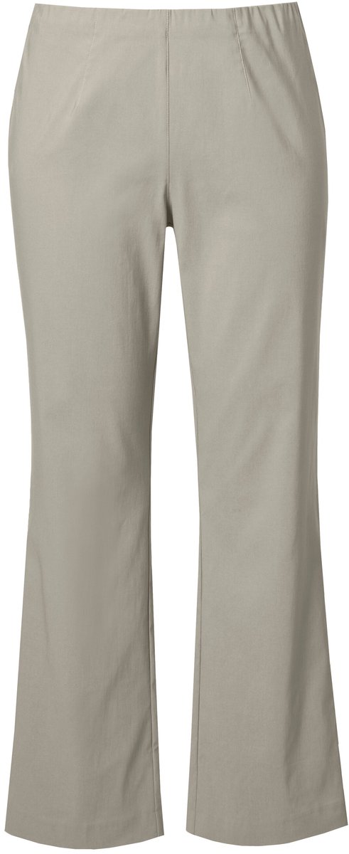 Ulla Popken - Dames - Bengalin broek - Grijs taupe - Maat 124