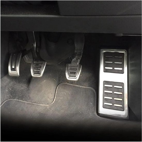 Pedaalhoezen Auto - Rem Gaspedaal - Verbeter Rijervaring - Anti-slip Oppervlak - 1PC - Zilver — afbeelding 2