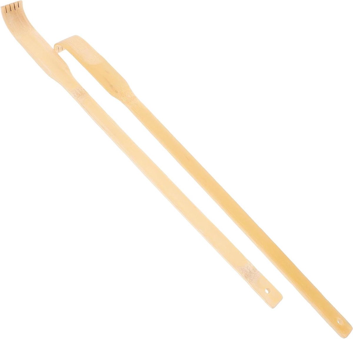 Bamboe Rugkrabber - Zelfmassagehulpmiddel - Directe Verlichting - Met Handvat - 42 cm - Khaki