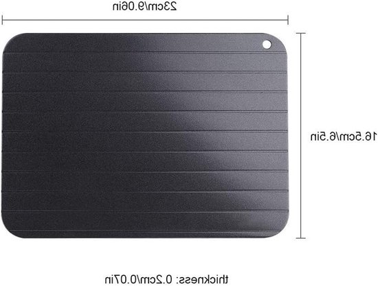 Snel ontdooi tray voor vlees, aluminium ontdooi box, handige keuken gadget voor voedselontdooiing en kookgemak — afbeelding 2