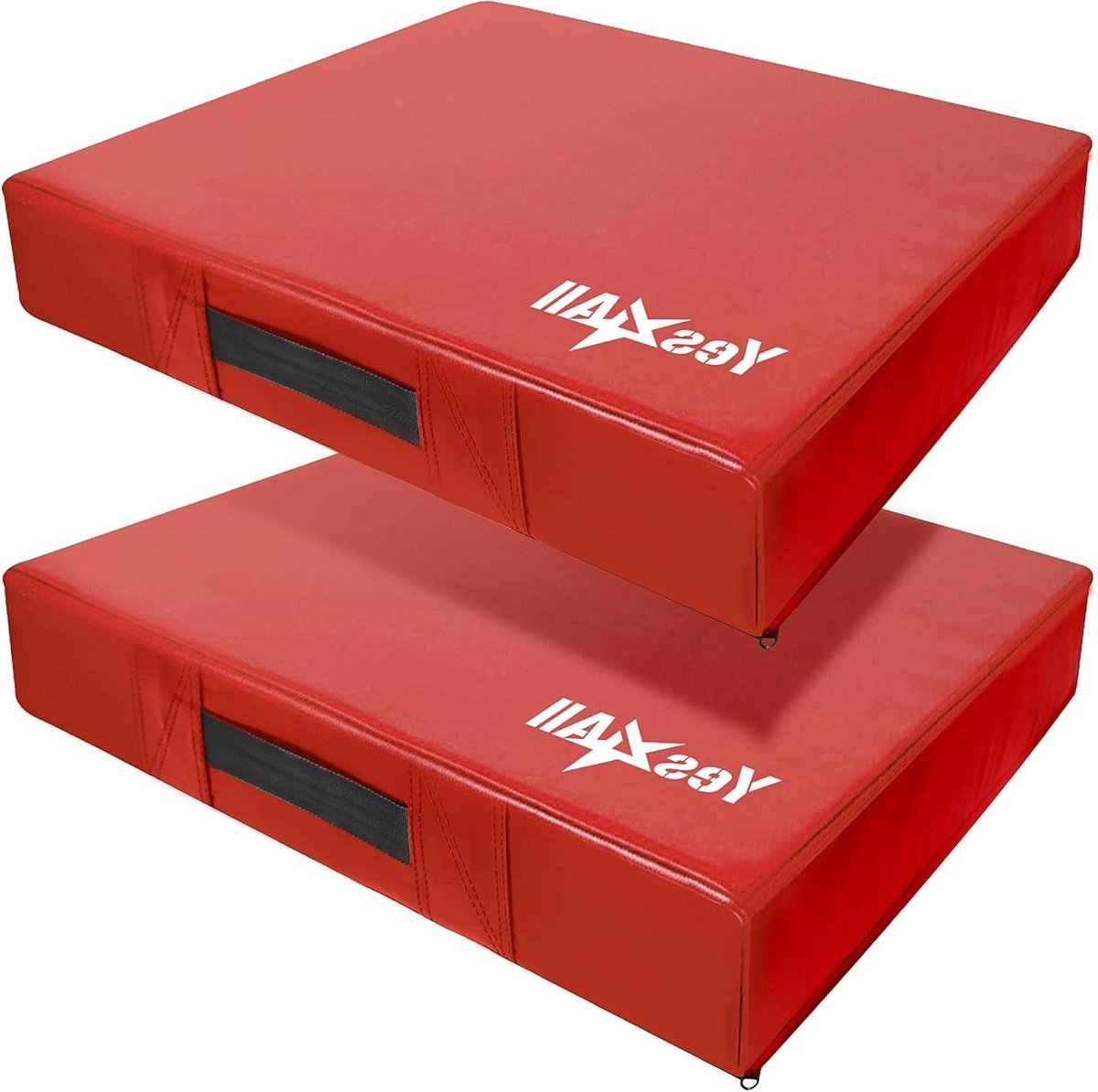 Geluidsdemper Pads - Crash Pads - Gewichtheffen - Vloerbescherming - 76x61x15 cm - Rood