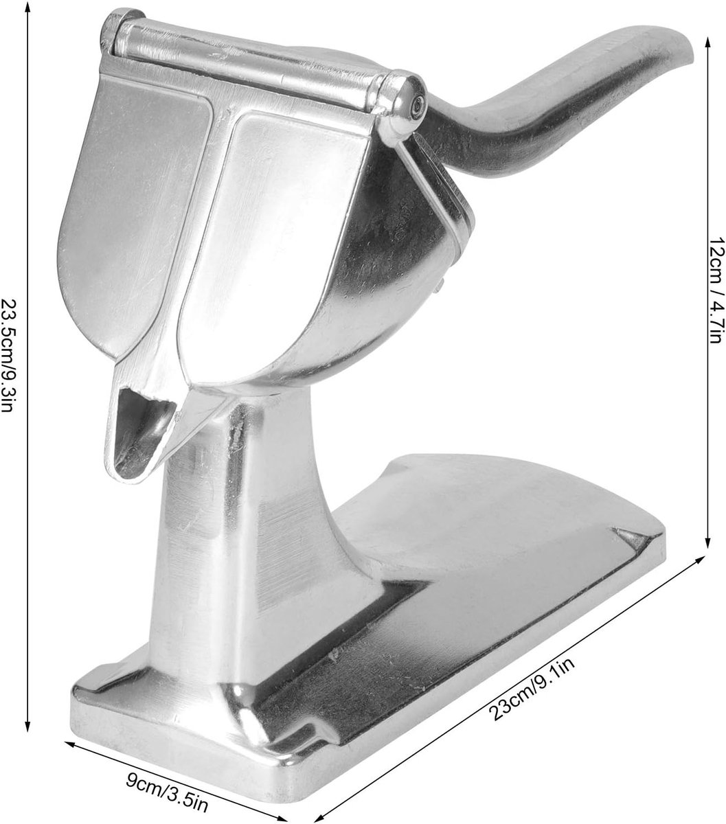 HORCONDORM S.R.L. Handmatige sapcentrifuge aluminiumlegering mini fruitpers knijpers oranje pers extractor multifunctionele keukenaccessoires zilver thumbnail 4