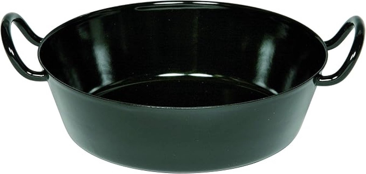 Schnitzelpan 34 cm - Zwart Geëmailleerd
