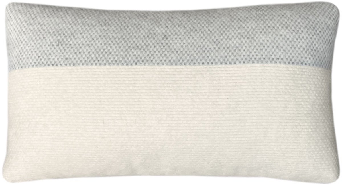 Easy nature wool cushion grey rectangle