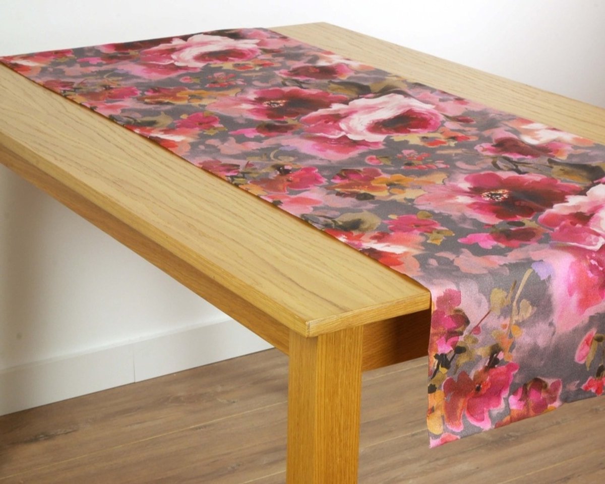 Tafelloper Pichler Flores TP - 50 x 150 cm - Tafellinnen / loper met bloemen