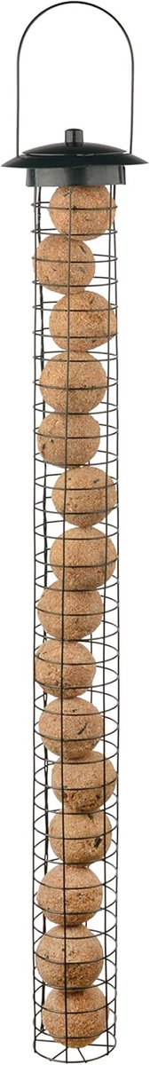 Kogeldispenser - Vetbalhouder - Vogels Voeren - Ruim Formaat - 15 Ballen - Zwart