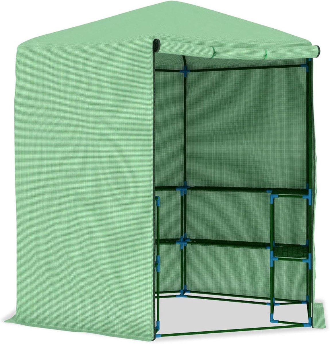 Tuinkas Plantenkas - Kweekkas Buiten - Planten Beschermen - Zwaar PE Materiaal - 227x223cm - Groen
