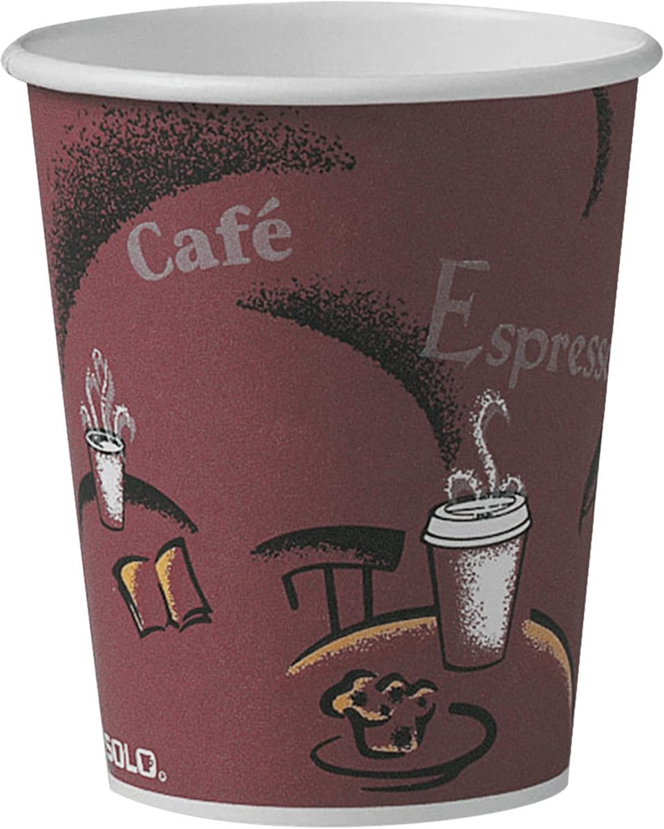 Papieren Wegwerpbekers 10 oz (ca. 300 ml) - Ideaal voor Koffie en Warme Dranken - Hittebestendig