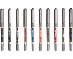 uni-ball Eye Fine UB-157 Rollerball Pennen - Set van 10 - Assorti Kleuren - 0.7mm Schrijfbreedte - Watervaste Inkt - Mitsubishi Pencil - Voor Bullet Journal, School & Kantoor