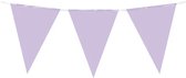 10 meter vlaggenlijn - Pastel paars - 15 vlaggen - Plastic voor binnen & buiten - 30 cm vlaggen - Herbruikbare slinger