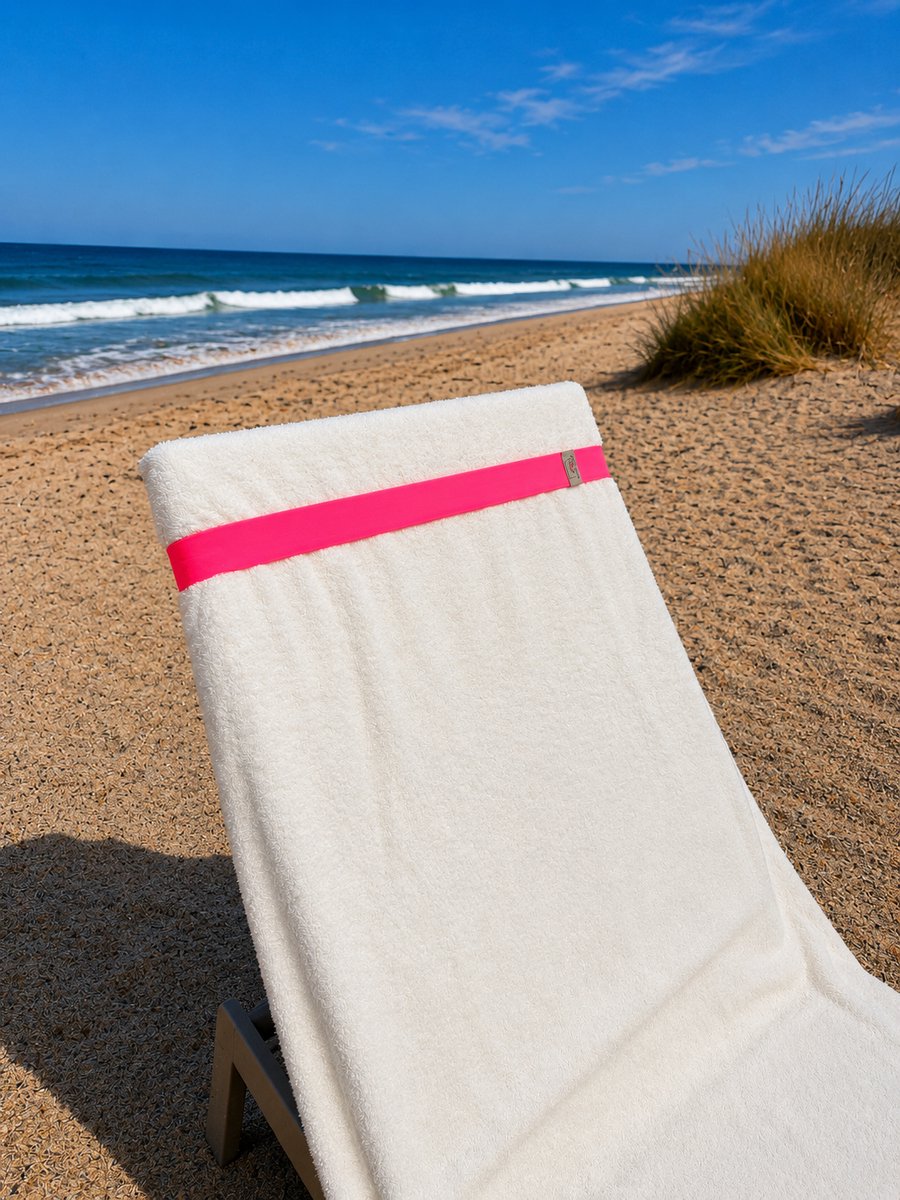 Beachcloud Beachstrap Hot Pink – Handdoek Elastiek voor Strandbed & Ligbed – Handdoekelastiek