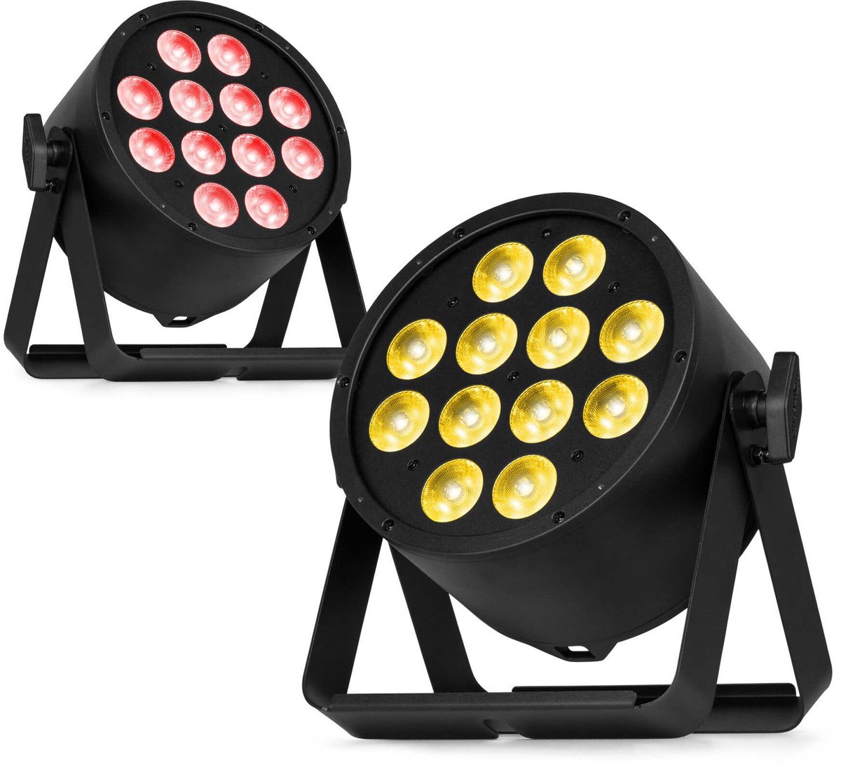 BeamZ Pro set van 2 BAC330 LED Parren - ProPar met RGBW LED’s - 12x 8W